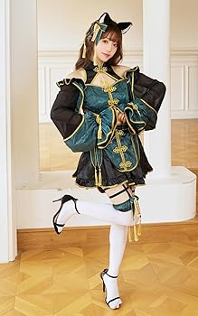 M企画 キョンシーちゃんチャイナ服 ワイン+猫耳カフスセット M企画 キョンシーちゃんチャイナ服 ワイン+猫耳カフスセット